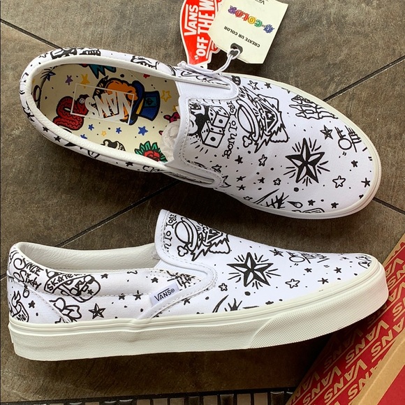 VANS CLASSIC SLIP-ON U-Color Tattoo/True WMNS - Picture 14 of 16